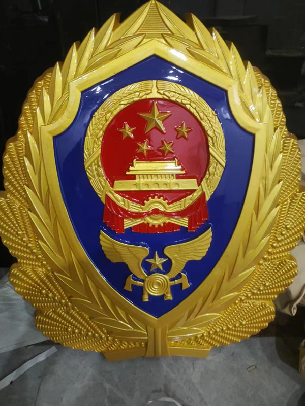 彩金消防警徽制作